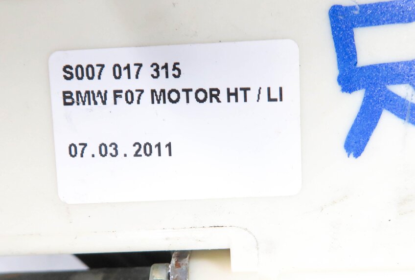 Thumbnail 6: 2010-2017 BMW 535iGT 550iGT (F07) LEFT SIDE REAR DOOR WINDOW REGULATOR w/ MOTOR