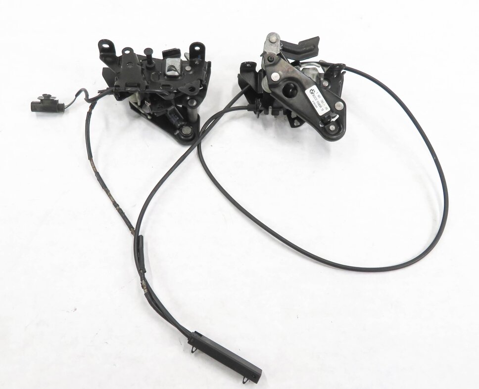 Thumbnail 2: 2011 BMW 535iGT (F07) FRONT HOOD LID LOWER LOCK LATCH CATCH SET-2 w/ CABLE