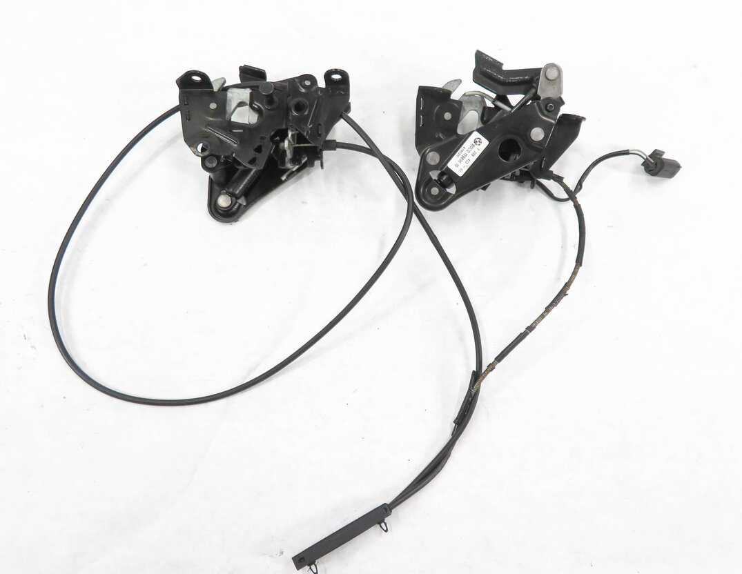 Thumbnail 5: 2011 BMW 535iGT (F07) FRONT HOOD LID LOWER LOCK LATCH CATCH SET-2 w/ CABLE