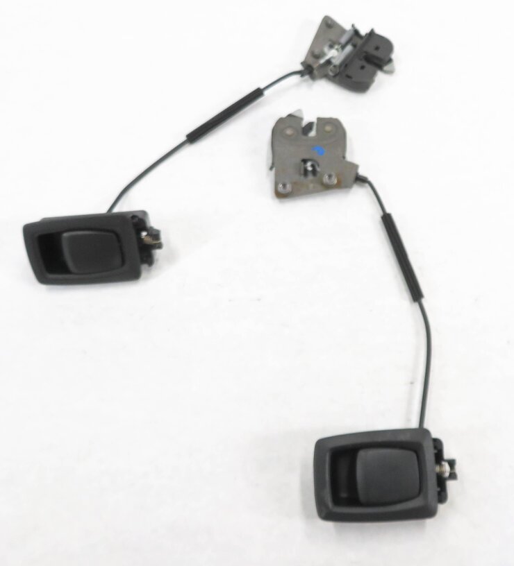 Thumbnail 3: 2011 BMW 535iGT (F07) LEFT & RIGHT REAR FOLDING SEAT LOCK LATCH SET w/ HANDLES