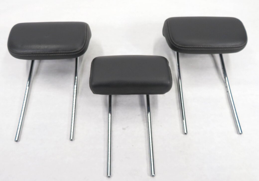 Thumbnail 2: 2008 MERCEDES GL320 (X164) REAR - LEFT CENTER RIGHT (BLACK 101A) HEADREST SET-3