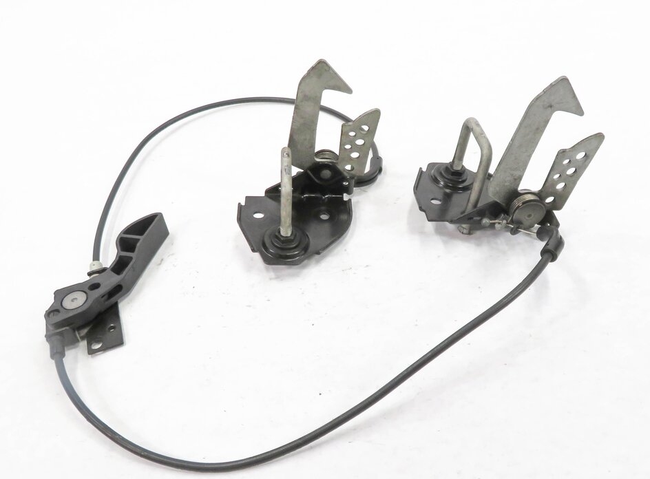 Thumbnail 2: 2011 BMW 740i (F01) FRONT HOOD LID LOCK LATCH SET-2 w/ CABLE & RELEASE HANDLE