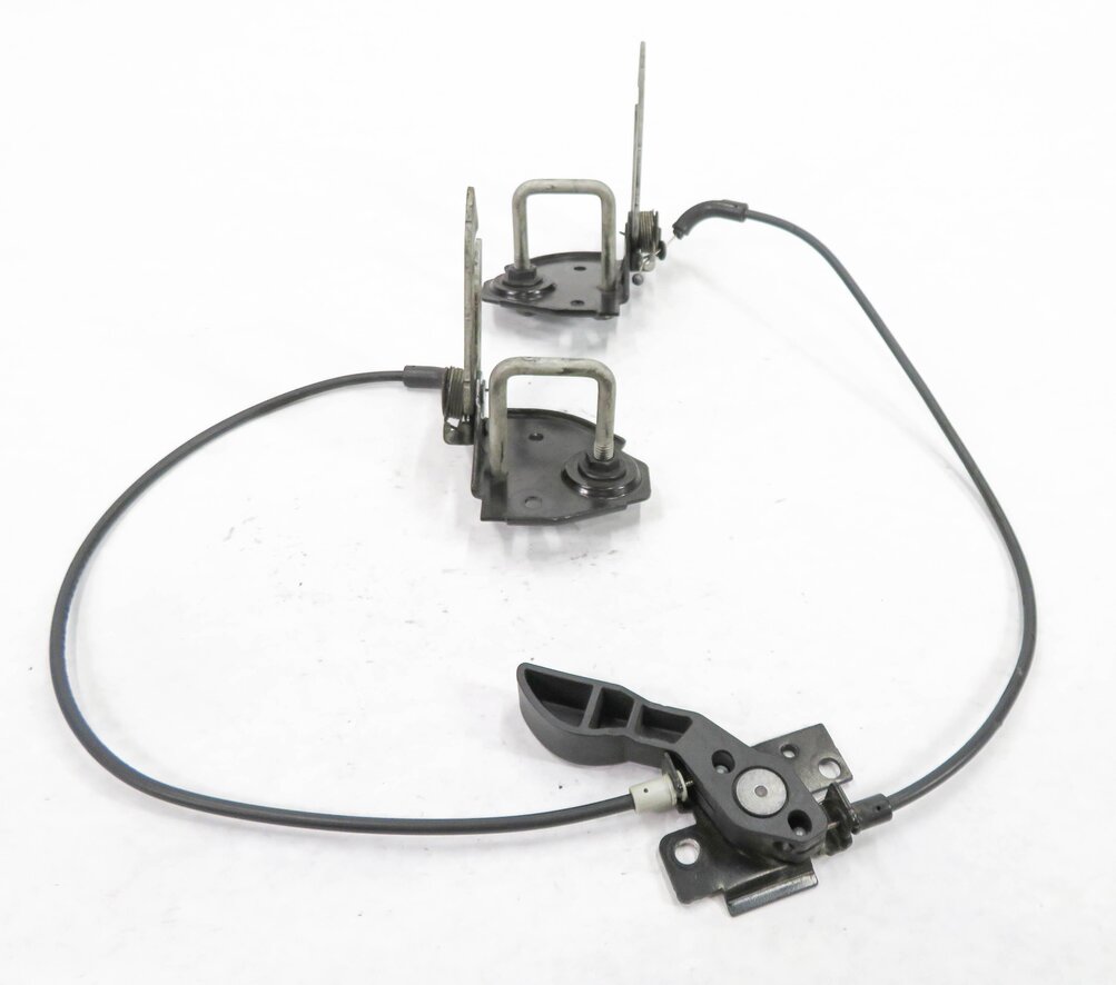 Thumbnail 3: 2011 BMW 740i (F01) FRONT HOOD LID LOCK LATCH SET-2 w/ CABLE & RELEASE HANDLE