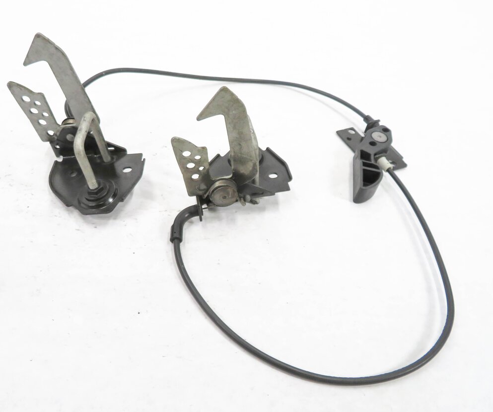 Thumbnail 4: 2011 BMW 740i (F01) FRONT HOOD LID LOCK LATCH SET-2 w/ CABLE & RELEASE HANDLE
