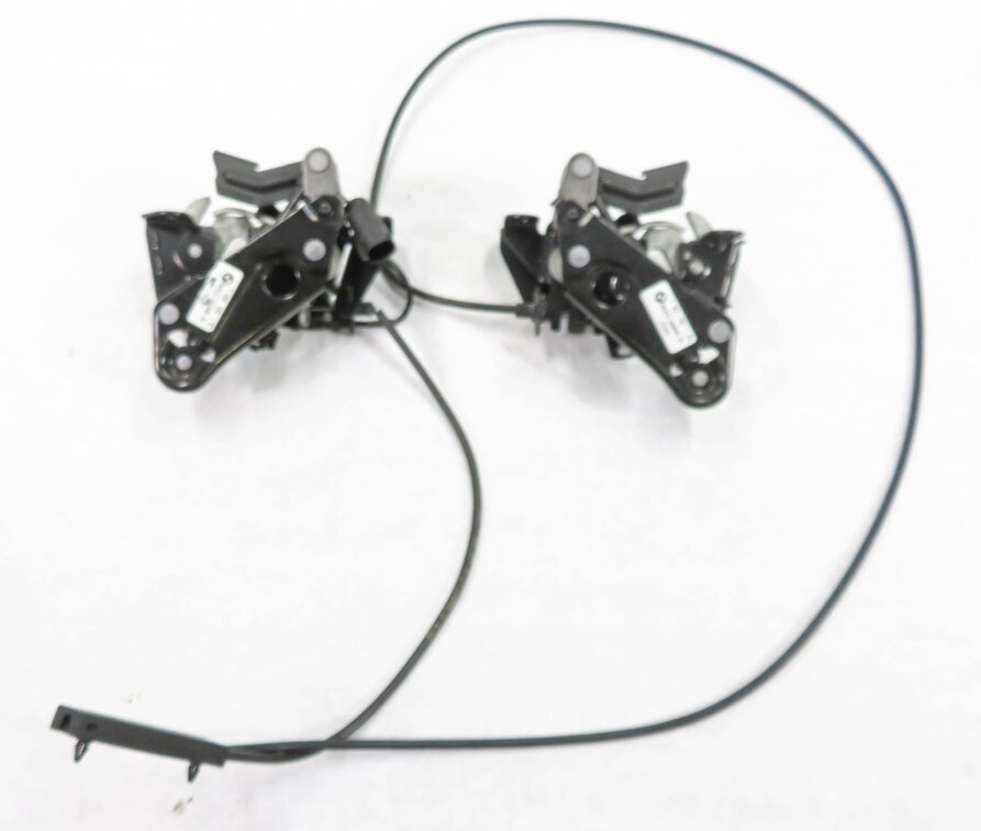 Thumbnail 5: 2011 BMW 740i (F01) FRONT HOOD LID LOCK LOWER LOCK LATCH SET-2 w/ CABLES