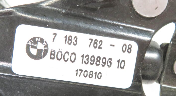 Thumbnail 6: 2011 BMW 740i (F01) FRONT HOOD LID LOCK LOWER LOCK LATCH SET-2 w/ CABLES