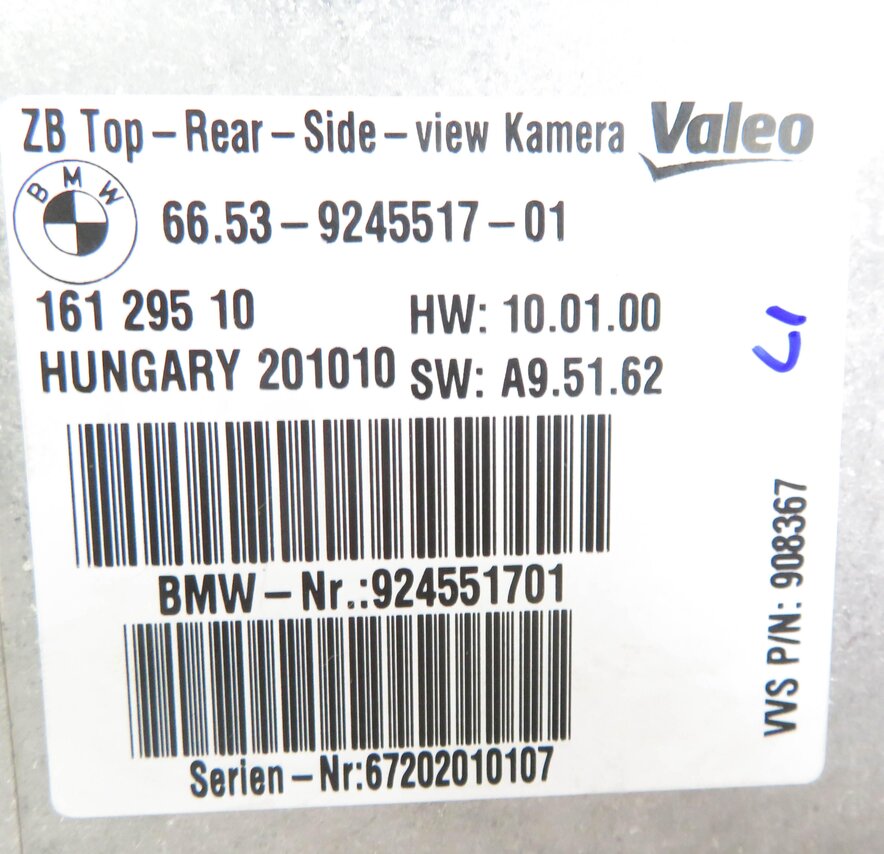 Thumbnail 6: 2011 BMW X5 (E70) REAR / SIDE / SURROUND VIEW CAMERA CONTROL MODULE COMPUTER
