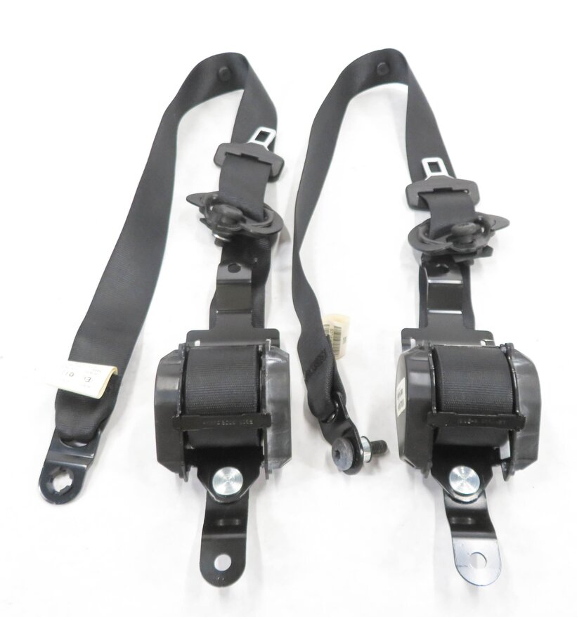 Thumbnail 4: 2011 BMW X5 (E70) REAR 2nd SECOND ROW SEATBELT BUCKLE RETRACTOR SET-2 (BLACK)