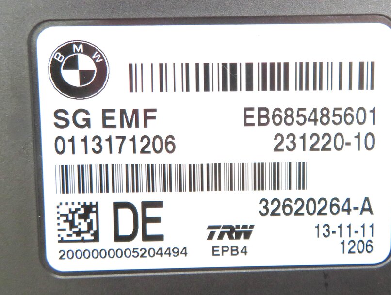 Thumbnail 6: 11-19 BMW 528i 535i 550i 640i 650i M5 M6 X3 X4 - PARKING BRAKE CONTROL MODULE