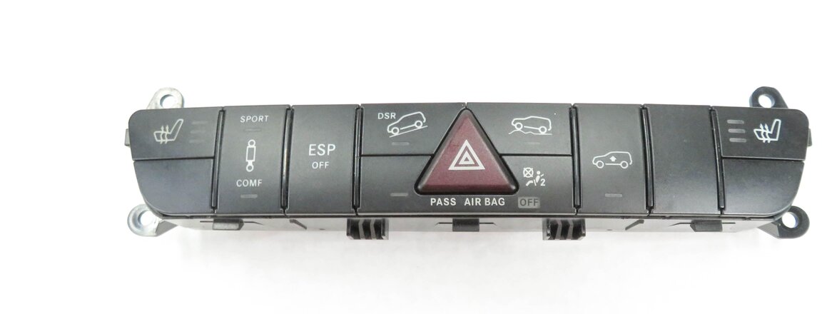 Thumbnail 6: 2006 MB ML500 (W164) HEATED SEAT SPORT ESP DSR HAZARD TRACTION SWITCH PANEL
