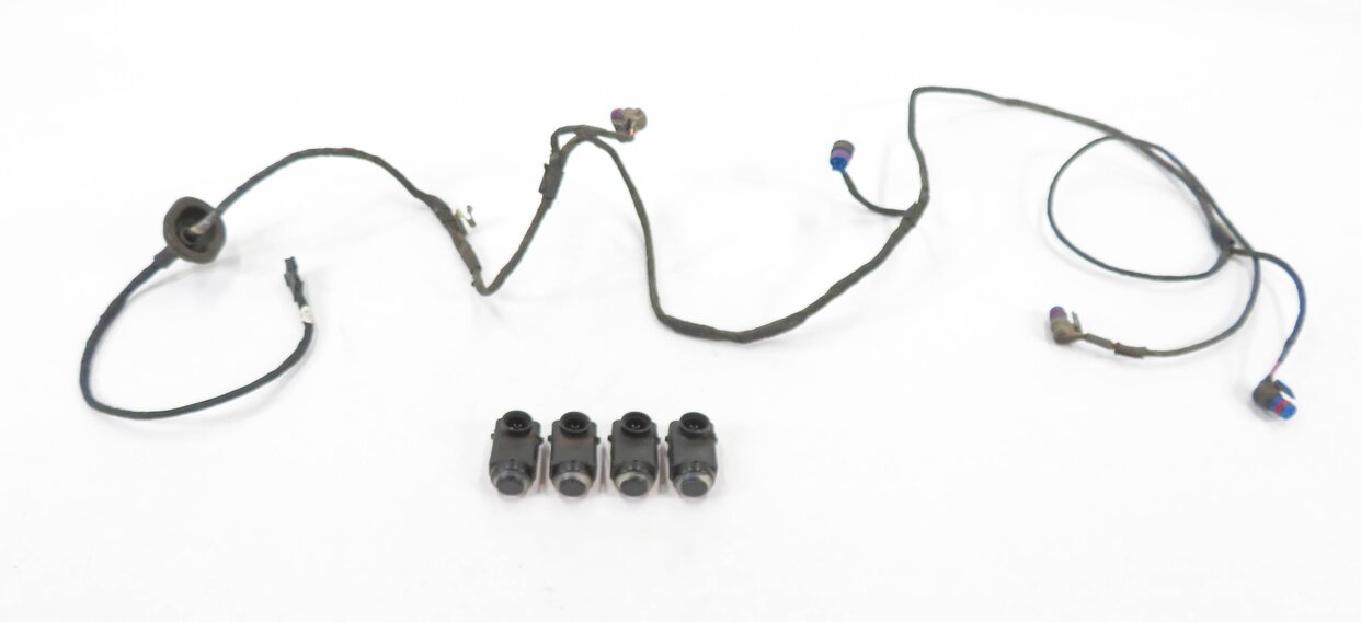 Thumbnail 2: 06 MERCEDES ML500 (W164) REAR PDC PARK DISTANCE SENSOR SET-4 w/ HARNESS (BLACK)