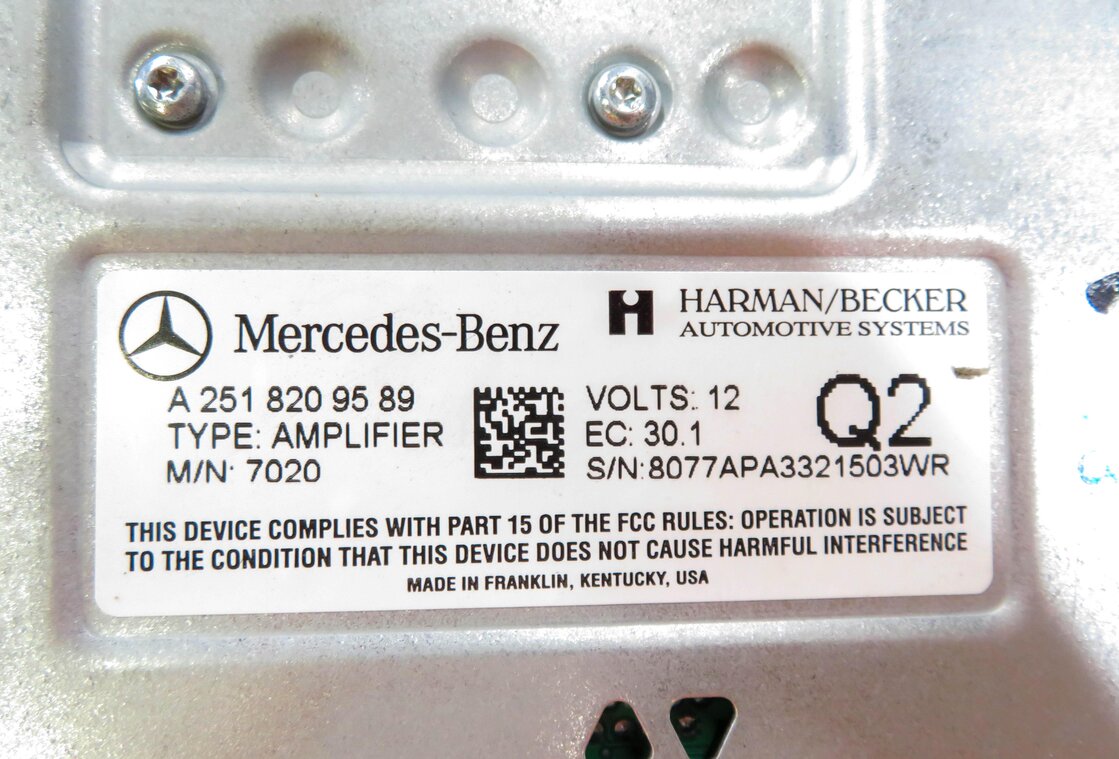 Thumbnail 5: 2006 MERCEDES BENZ ML500 (W164) RADIO STEREO AUDIO AMP AMPLIFIER (HARMAN BECKER)