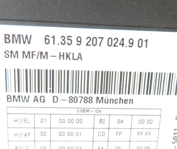 Thumbnail 6: 2009-2010 BMW 750i 760i (F01) FRONT COMFORT SEAT MEMORY CONTROL MODULE COMPUTER