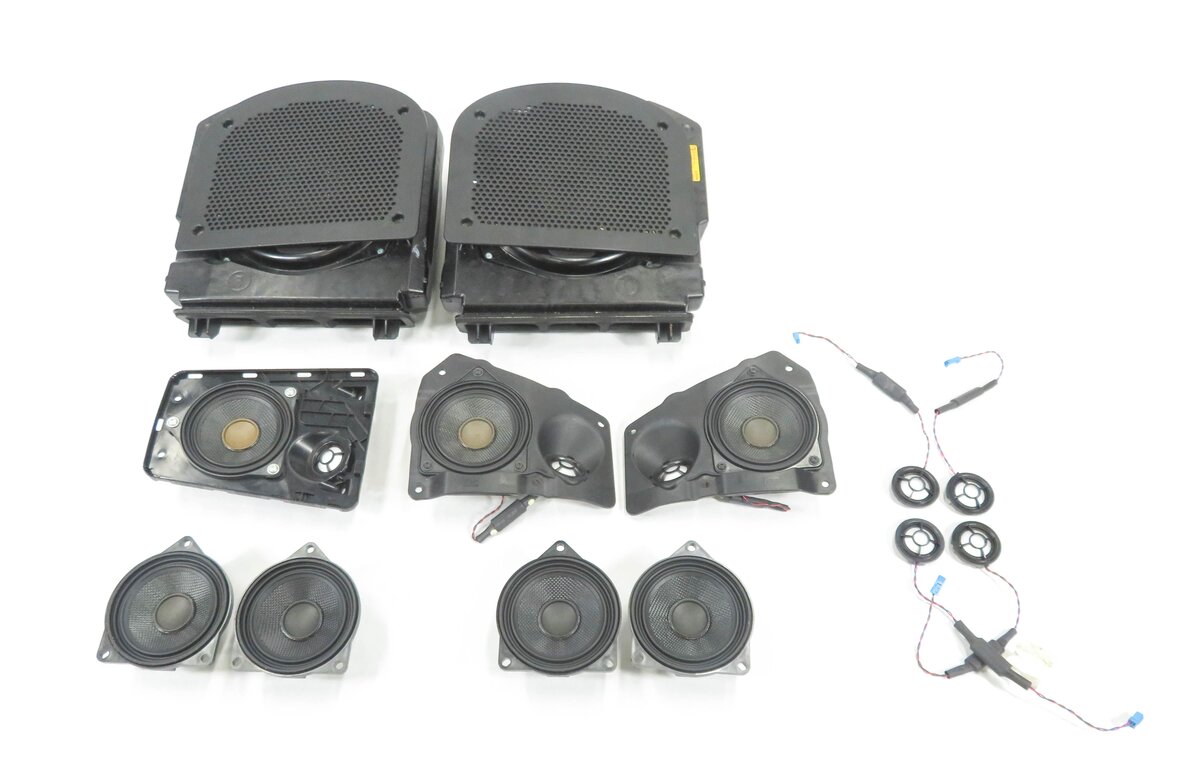 Thumbnail 2: 2009 BMW 750Li (F02) RADIO STEREO MID HIGH TWEETER WOOFER AUDIO SPEAKER SET-16