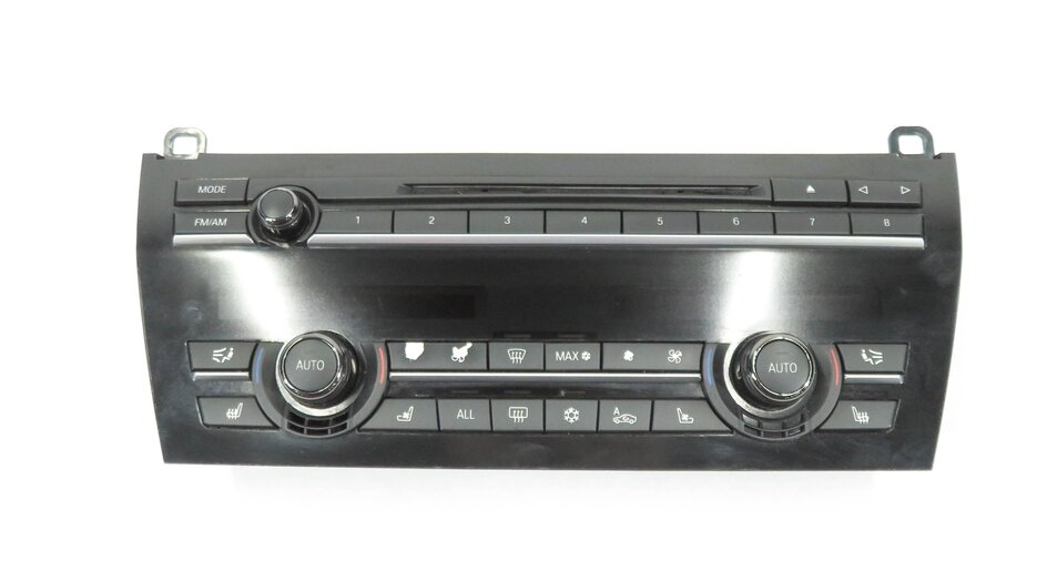 Thumbnail 4: 2009-2010 BMW 750i 760i (F01 F02) AM/FM STEREO FACE PLATE w/ TEMPERATURE CONTROL