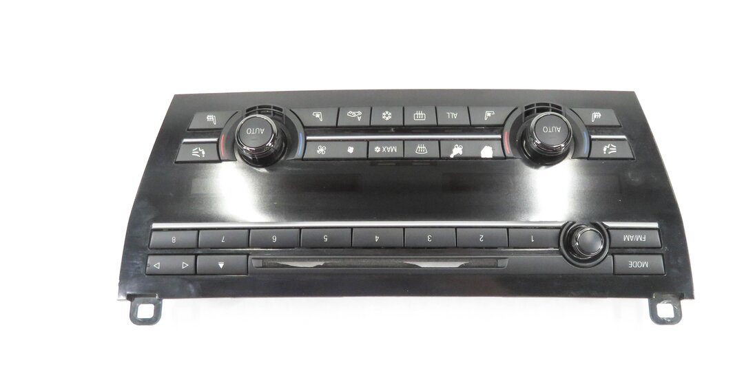 Thumbnail 6: 2009-2010 BMW 750i 760i (F01 F02) AM/FM STEREO FACE PLATE w/ TEMPERATURE CONTROL