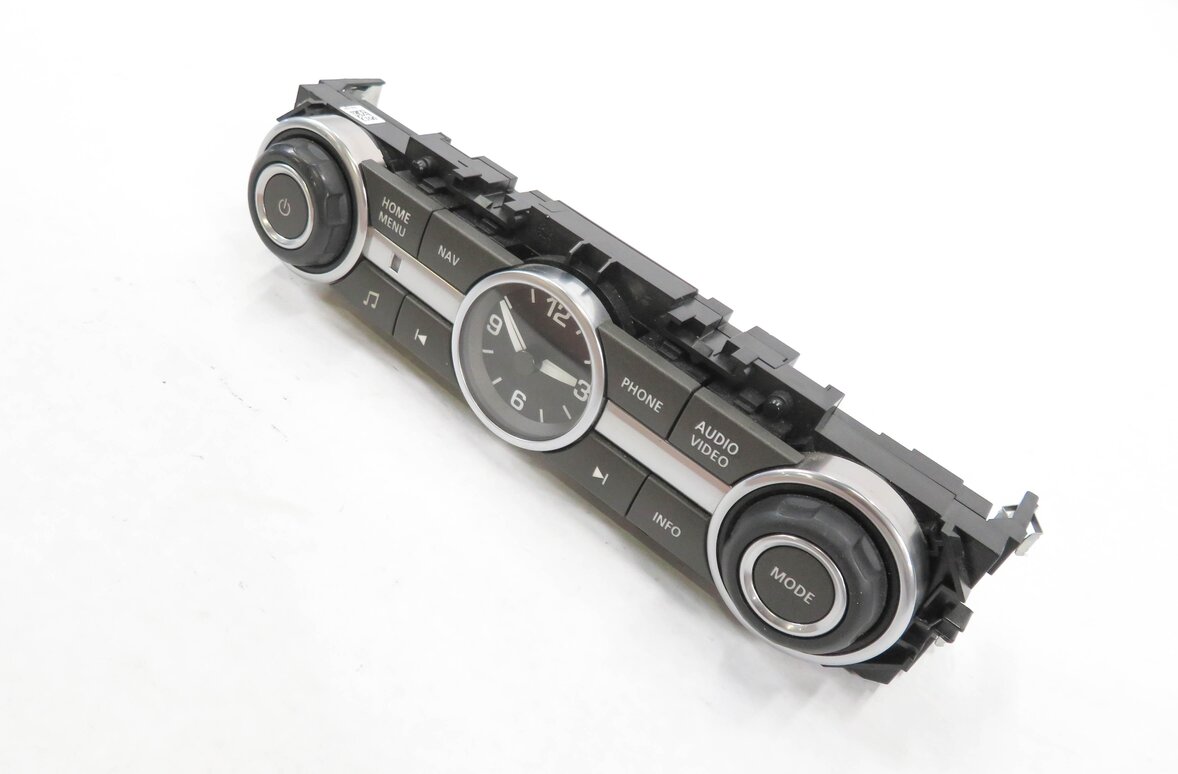 2011 RANGE ROVER SPORT (L320) STEREO NAV PHONE AUDIO VIDEO SWITCH PANEL w/ CLOCK
