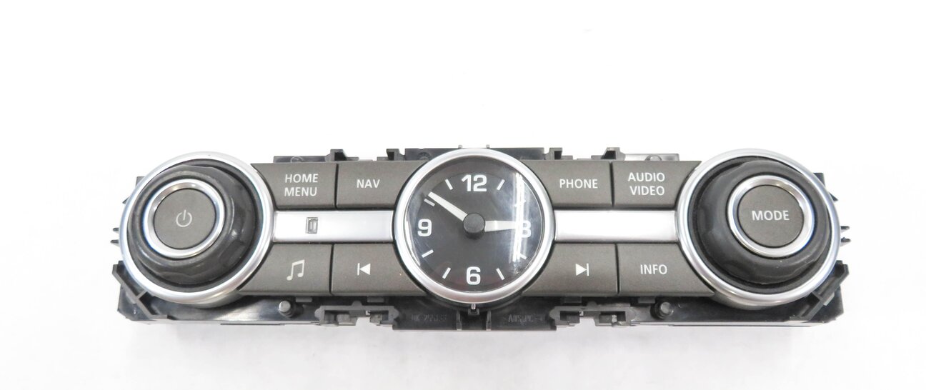 Thumbnail 4: 2011 RANGE ROVER SPORT (L320) STEREO NAV PHONE AUDIO VIDEO SWITCH PANEL w/ CLOCK