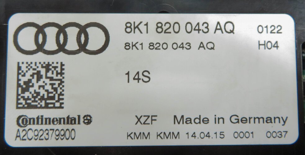 Thumbnail 7: 13-17 AUDI A4 S4 A5 S5 RS5 Q5 SQ5 (B8 8K 8T 8R) HEATER A/C TEMPERATURE CONTROL
