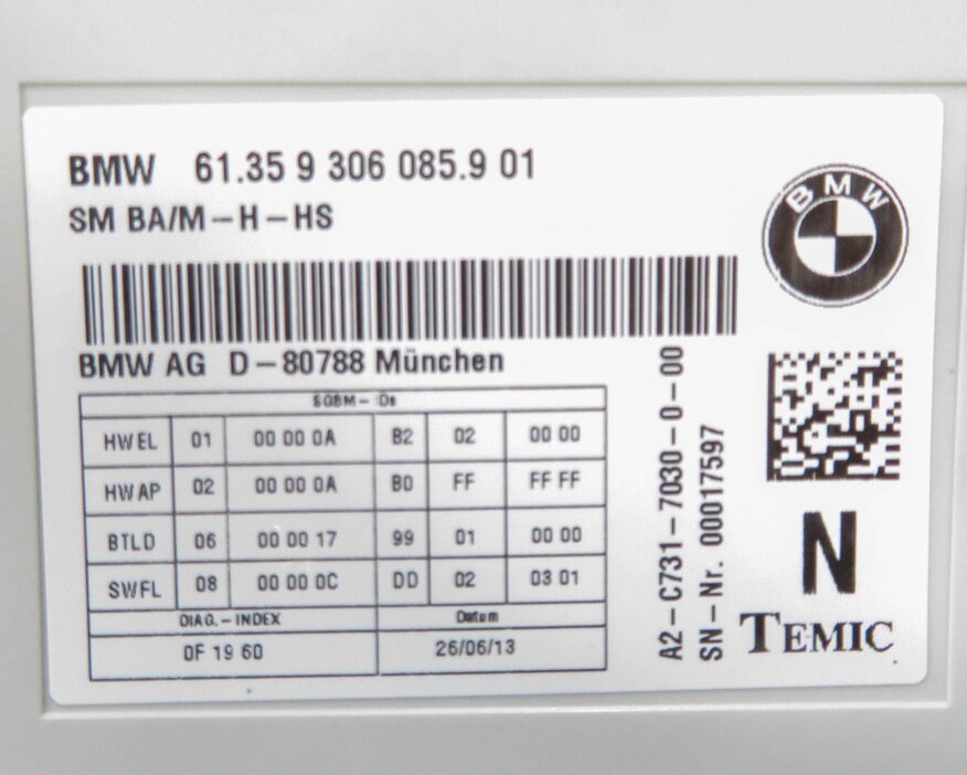 Thumbnail 6: 14-19 BMW 328i 330i 335i 428i 430i 440i M3 M4 X5 X6 - FRONT MEMORY SEAT MODULE