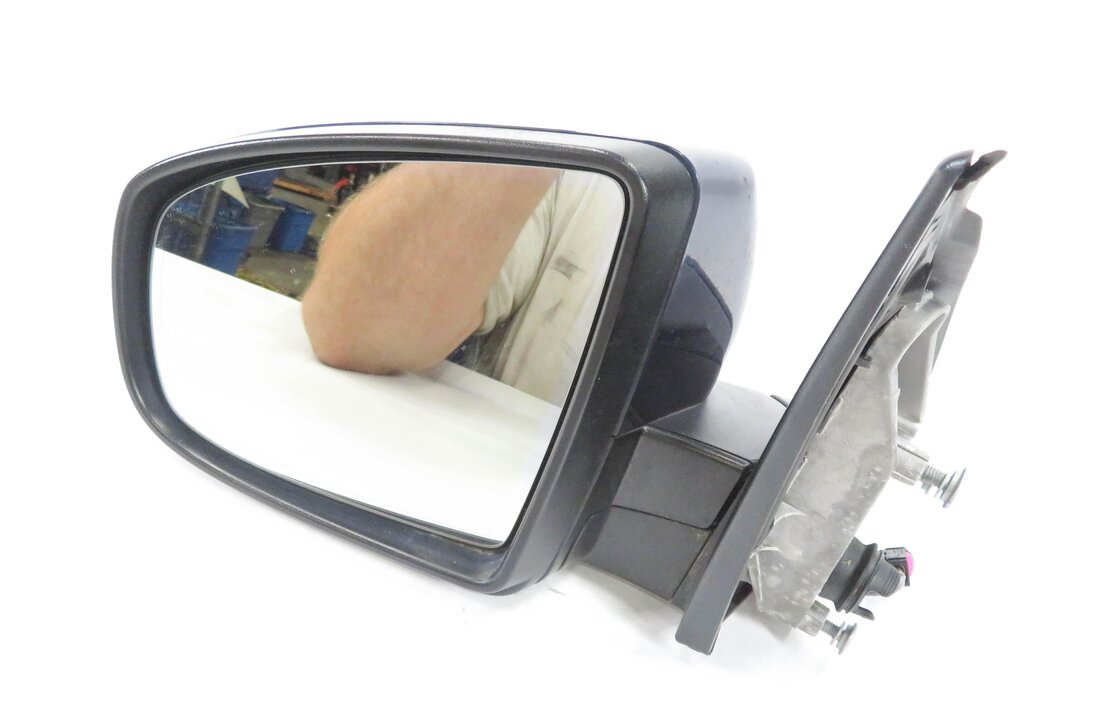 2010-2013 BMW X5 (E70) LEFT P-FOLD MEM AUTODIM CAMERA HEATED DOOR MIRROR (BLUE)