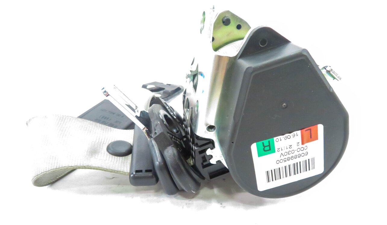 Thumbnail 4: 2011 AUDI Q7 (4L) REAR 3rd THIRD ROW SEATBELT BUCKLE RETRACTOR SET-2 (GRAY)