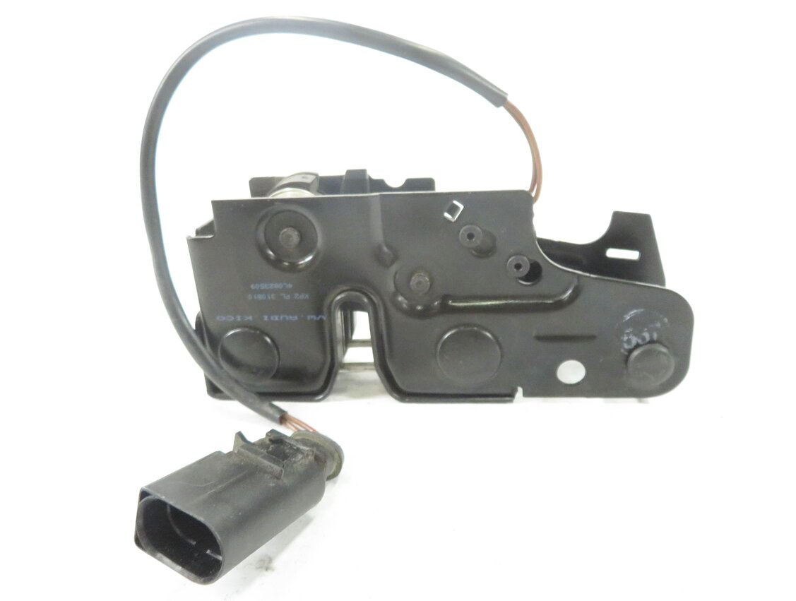 Thumbnail 2: 2011 AUDI Q7 (4L) FRONT HOOD LID LOWER LOCK LATCH ACTUATOR w/ CABLE