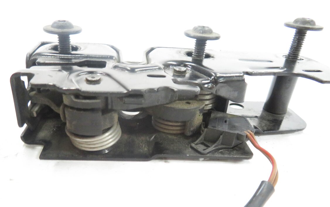 Thumbnail 6: 2011 AUDI Q7 (4L) FRONT HOOD LID LOWER LOCK LATCH ACTUATOR w/ CABLE