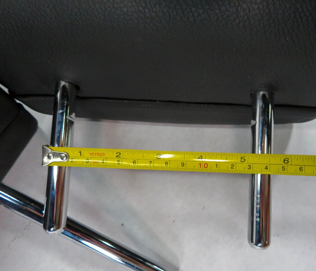 Thumbnail 6: 2008 BMW X5 (E70) REAR 2nd SECOND ROW (BLACK LEATHER) HEADREST SET-3