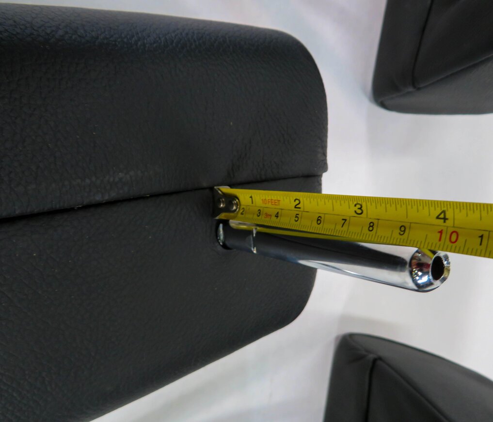 Thumbnail 7: 2008 BMW X5 (E70) REAR 2nd SECOND ROW (BLACK LEATHER) HEADREST SET-3