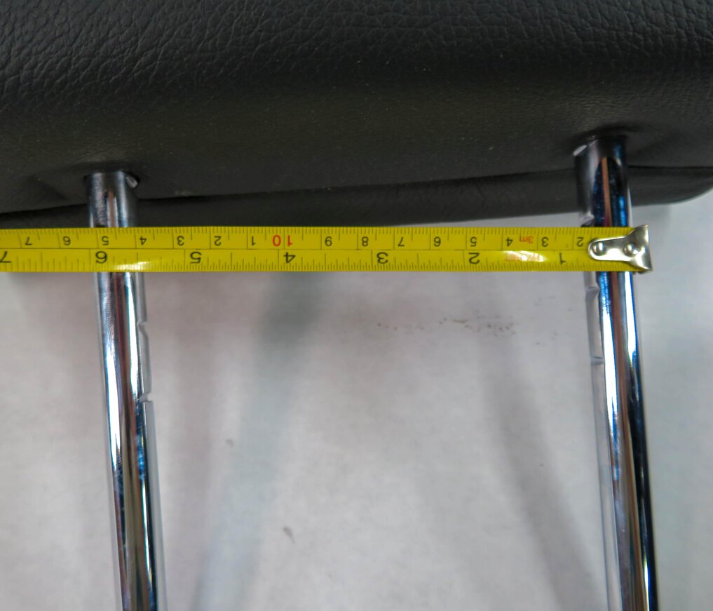 Thumbnail 8: 2008 BMW X5 (E70) REAR 2nd SECOND ROW (BLACK LEATHER) HEADREST SET-3