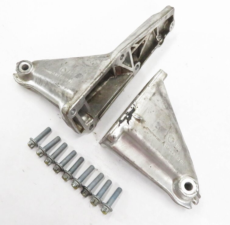 2006 MERCEDES BENZ CLS55 AMG (W219) 5.5L SC ENGINE MOTOR MOUNT BRACKET SET-2