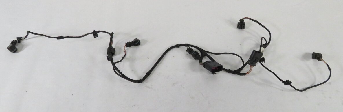 Thumbnail 2: 2014 AUDI Q7 (4L) REAR BUMPER PDC PARK DISTANCE SENSOR SET-4 w/ HARNESS (GRAY)