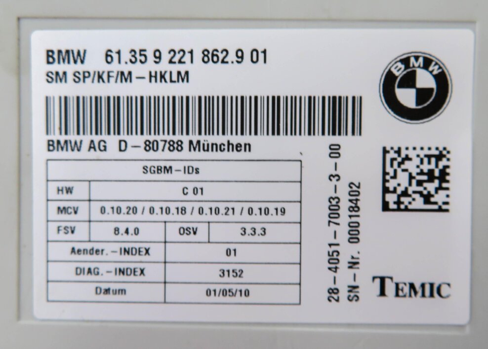 Thumbnail 6: 2010-2016 BMW 128i 328i 335i M3 X1 X5 X6 Z4 - FRONT MEMORY SEAT CONTROL MODULE