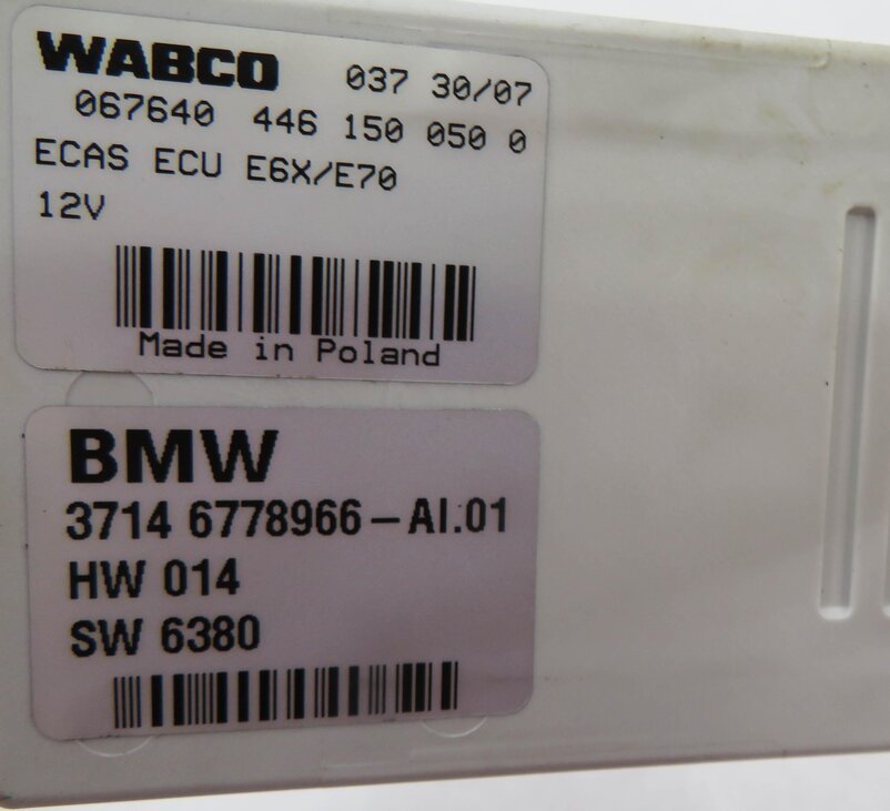 Thumbnail 6: 2007-2014 BMW X5 (E70) AIR SUSPENSION COMPRESSOR PUMP MOTOR CONTROL MODULE