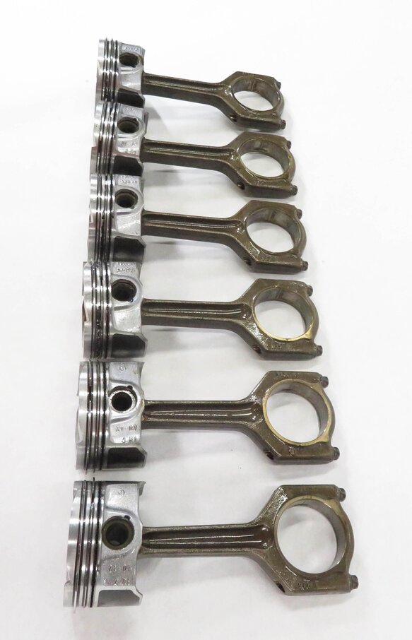 Thumbnail 4: 07-10 BMW 135i 335i 535i X6 Z4 E87 E60 E71 E89 3.0L N54 TURBO PISTON & ROD SET-6