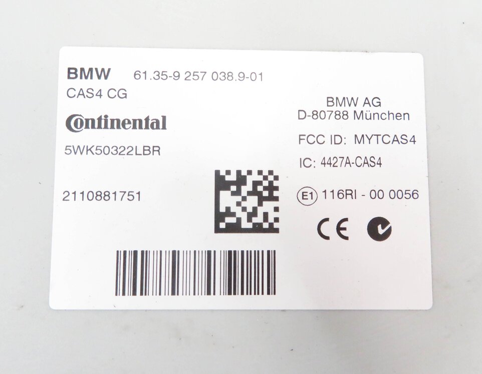 Thumbnail 5: 11-12 BMW 535i 535iGT 640i X3 (F06 F07 F10) 3.0L N55 ENGINE DME CAS-4 MODULE SET