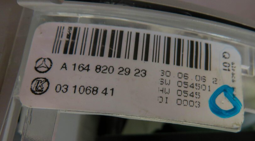 Thumbnail 6: 07 MERCEDES BENZ GL450 (X164) FRONT MAP READING COURTESY DOME LIGHT LAMP (GRAY)