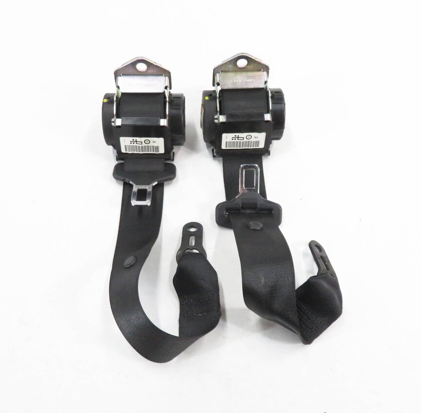Thumbnail 2: 2014 BMW X1 (E84) LEFT & RIGHT SIDE REAR SEATBELT BUCKLE RETRACTOR SET-2 (BLACK)
