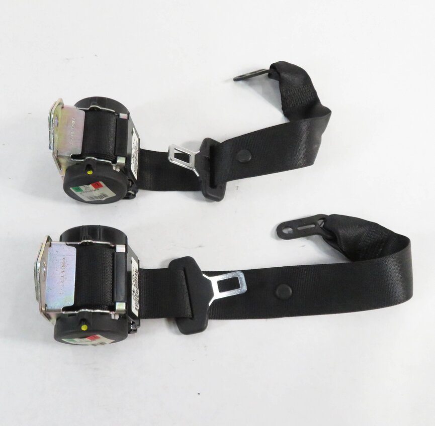 Thumbnail 3: 2014 BMW X1 (E84) LEFT & RIGHT SIDE REAR SEATBELT BUCKLE RETRACTOR SET-2 (BLACK)