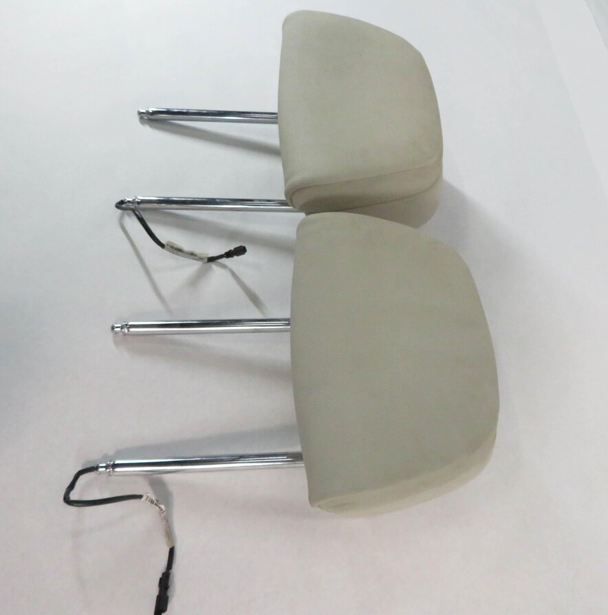 Thumbnail 3: 2011 BMW 550iGT (F07) FRONT LEFT & RIGHT (IVORY LEATHER) ACTIVE HEADREST SET-2