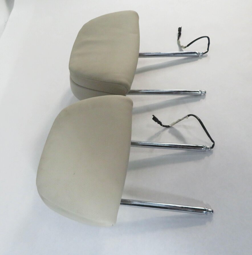 Thumbnail 4: 2011 BMW 550iGT (F07) FRONT LEFT & RIGHT (IVORY LEATHER) ACTIVE HEADREST SET-2