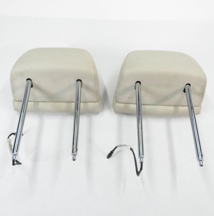 Thumbnail 5: 2011 BMW 550iGT (F07) FRONT LEFT & RIGHT (IVORY LEATHER) ACTIVE HEADREST SET-2