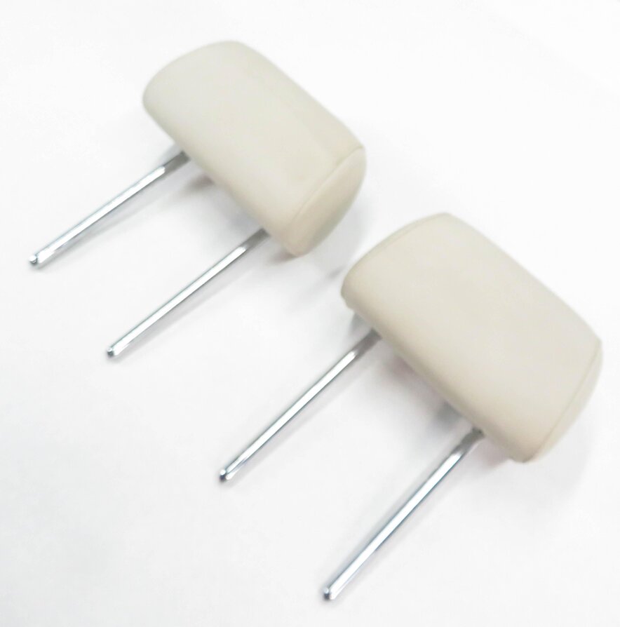 2011 BMW 550iGT (F07) LEFT & RIGHT REAR (IVORY LEATHER) HEADREST SET-2