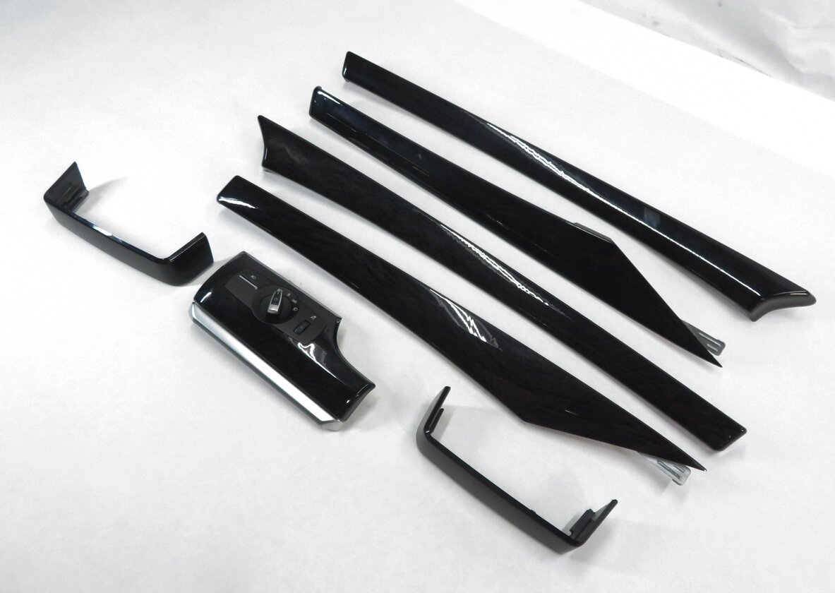 2011 BMW 550iGT (F07) DASH DOOR CONSOLE (WOOD ASH ANTHRACITE BLACK) TRIM SET-7