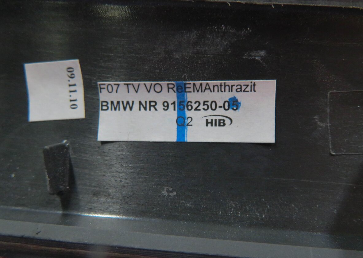Thumbnail 10: 2011 BMW 550iGT (F07) DASH DOOR CONSOLE (WOOD ASH ANTHRACITE BLACK) TRIM SET-7