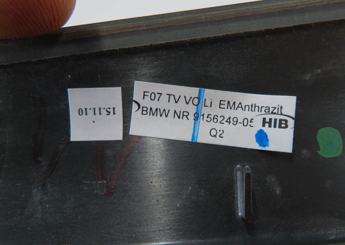 Thumbnail 9: 2011 BMW 550iGT (F07) DASH DOOR CONSOLE (WOOD ASH ANTHRACITE BLACK) TRIM SET-7