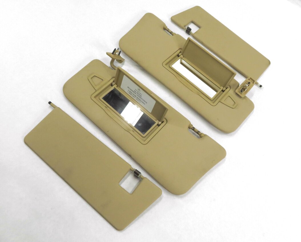 06-12 MB GL320 GL350 GL450 GL550 ML320 ML350 ML450 ML550 SUN VISOR SET 2 (BEIGE)
