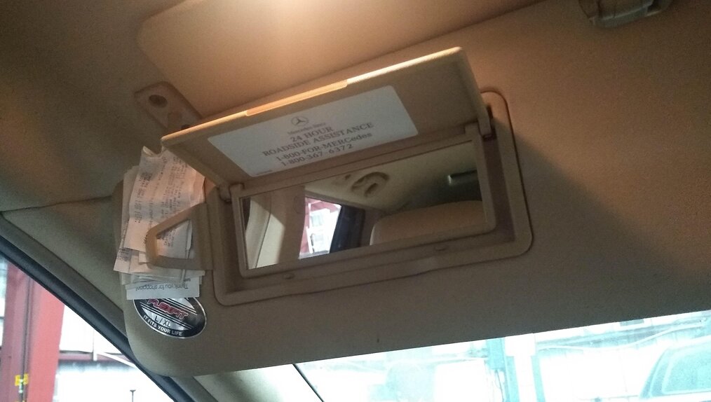 Thumbnail 2: 06-12 MB GL320 GL350 GL450 GL550 ML320 ML350 ML450 ML550 SUN VISOR SET 2 (BEIGE)