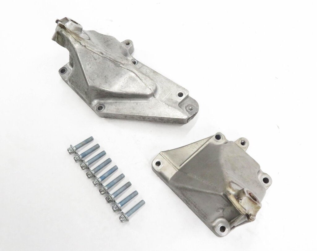 2007 MERCEDES CLS550 (W219) 5.5L V8 LEFT & RIGHT ENGINE MOUNT BRACKET SET-2